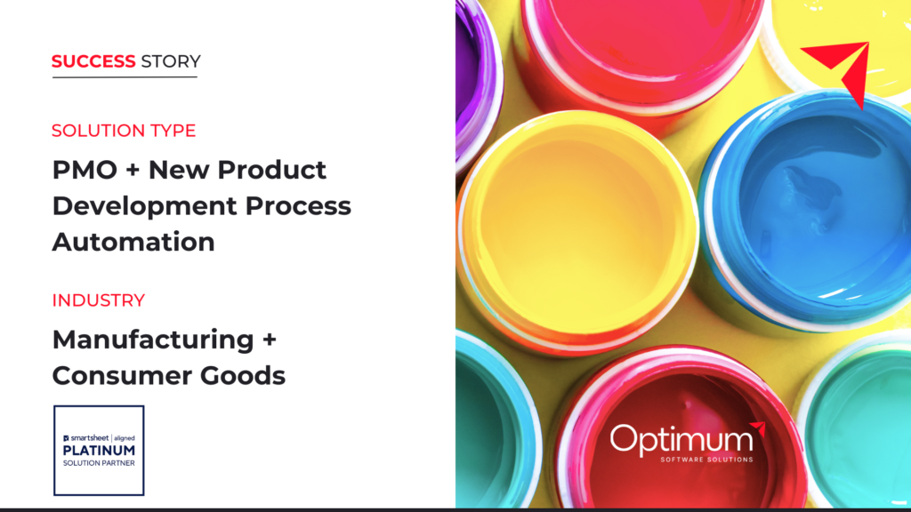 Manufacturing Firm Automates and Manages their PMO and New Product Development Processes with Smartsheet